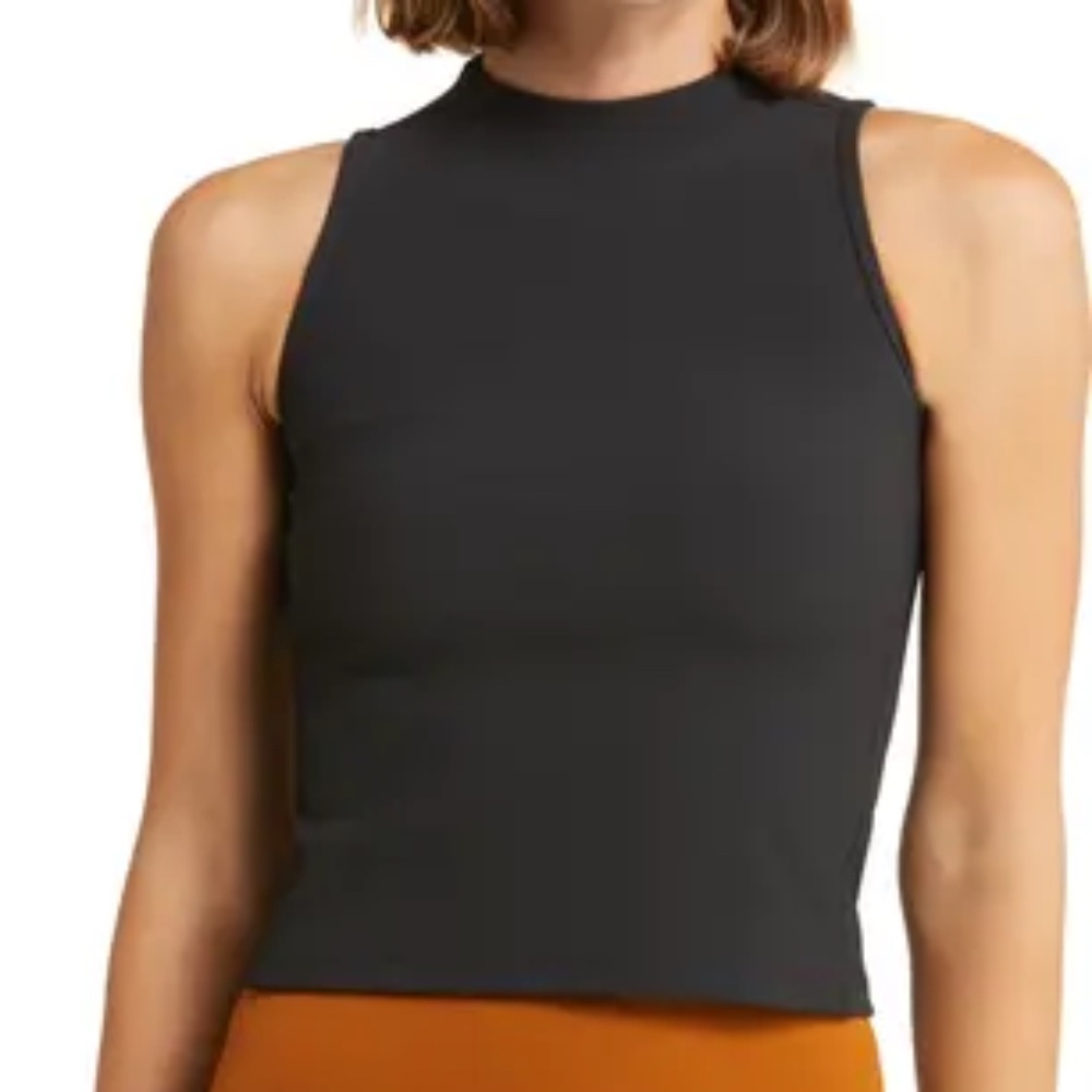 Spanx Contour Rib Mock Neck Tank